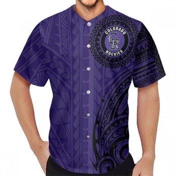 Men's Colorado Rockies Purple Baseball Jersey Men's Colorado Rockies Purple Baseball Jersey