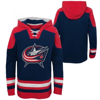 Men's Columbus Blue Jackets Blank Navy Ageless Must-Have Lace-Up Pullover Hoodie Men's Columbus Blue Jackets Blank Navy Ageless Must-Have Lace-Up Pullover Hoodie