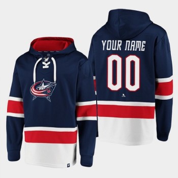 Men's Columbus Blue Jackets Navy All Stitched Sweatshirt Hoodie Men's Columbus Blue Jackets Navy All Stitched Sweatshirt Hoodie