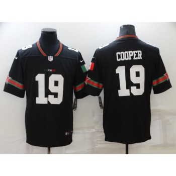 Men's Dallas Cowboys #19 Amari Cooper Black Mexico Stitched Jersey Men's Dallas Cowboys #19 Amari Cooper Black Mexico Stitched Jersey
