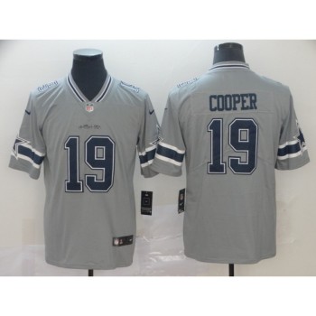 Men's Dallas Cowboys #19 Amari Cooper Gary Inverted Legend Stitched NFL Jersey