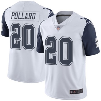 Men's Dallas Cowboys #20 Tony Pollard White 2019 Color Rush Limited Stitched NFL Jersey Men's Dallas Cowboys #20 Tony Pollard White 2019 Color Rush Limited Stitched NFL Jersey
