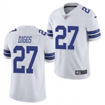 Men's Dallas Cowboys #27 Trevon Diggs White Vapor Limited Stitched Jersey