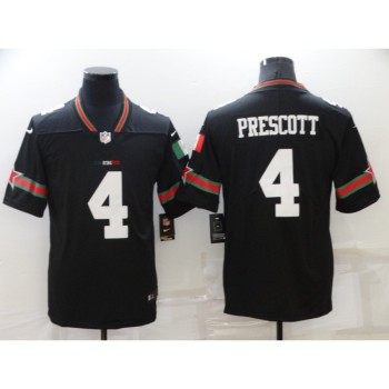 Men's Dallas Cowboys #4 Dak Prescott Black Mexico Stitched Jersey Men's Dallas Cowboys #4 Dak Prescott Black Mexico Stitched Jersey