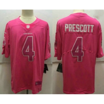 Men's Dallas Cowboys #4 Dak Prescott Pink Vapor Stitched Jersey Men's Dallas Cowboys #4 Dak Prescott Pink Vapor Stitched Jersey