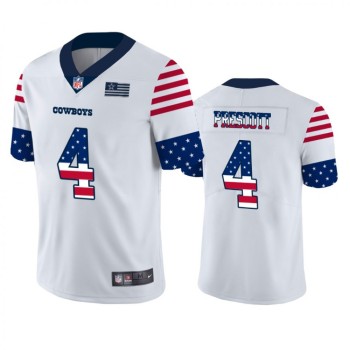 Men's Dallas Cowboys #4 Dak Prescott White 2019 USA Flag Fashion Stitched NFL Jersey Men's Dallas Cowboys #4 Dak Prescott White 2019 USA Flag Fashion Stitched NFL Jersey