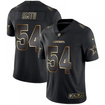 Men's Dallas Cowboys #54 Jaylon Smith 2019 Black Gold Edition Stitched NFL Jersey Men's Dallas Cowboys #54 Jaylon Smith 2019 Black Gold Edition Stitched NFL Jersey