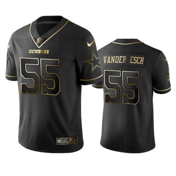 Men's Dallas Cowboys #55 Leighton Vander Esch Black 2019 Golden Edition Stitched NFL Jersey Men's Dallas Cowboys #55 Leighton Vander Esch Black 2019 Golden Edition Stitched NFL Jersey