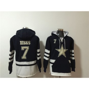 Men's Dallas Cowboys #7 Trevon Diggs Black Ageless Must-Have Lace-Up Pullover Hoodie Men's Dallas Cowboys #7 Trevon Diggs Black Ageless Must-Have Lace-Up Pullover Hoodie