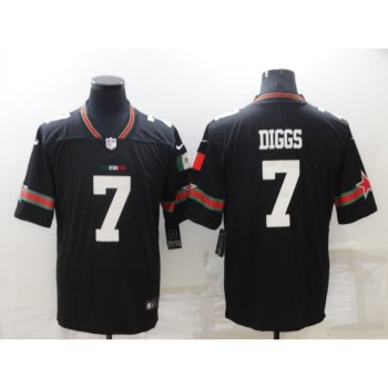 Men's Dallas Cowboys #7 Trevon Diggs Black Mexico Stitched Jersey Men's Dallas Cowboys #7 Trevon Diggs Black Mexico Stitched Jersey