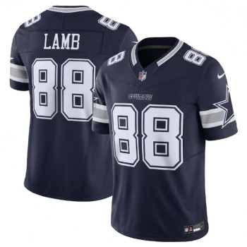 Men's Dallas Cowboys #88 CeeDee Lamb Navy 2023 F.U.S.E. Vapor Limited Stitched Football Jersey Men's Dallas Cowboys #88 CeeDee Lamb Navy 2023 F.U.S.E. Vapor Limited Stitched Football Jersey