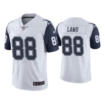 Men's Dallas Cowboys #88 CeeDee Lamb White Color Rush Stitched NFL Jersey Men's Dallas Cowboys #88 CeeDee Lamb White Color Rush Stitched NFL Jersey