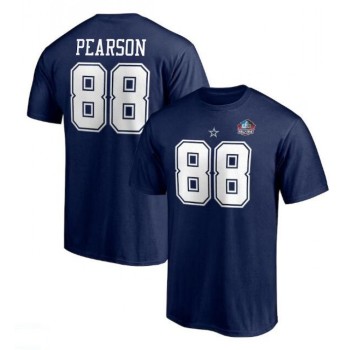 Men's Dallas Cowboys #88 Drew Pearson Navy Hall of Fame Class of 2021 Name & Number T-Shirt Men's Dallas Cowboys #88 Drew Pearson Navy Hall of Fame Class of 2021 Name & Number T-Shirt