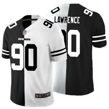 Men's Dallas Cowboys #90 Demarcus Lawrence Black White Split 2020 Stitched Jersey Men's Dallas Cowboys #90 Demarcus Lawrence Black White Split 2020 Stitched Jersey