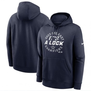 Men's Dallas Cowboys Navy 2023 NFC East Division Champions Locker Room Trophy Collection Club Pullover Hoodie Men's Dallas Cowboys Navy 2023 NFC East Division Champions Locker Room Trophy Collection Club Pullover Hoodie