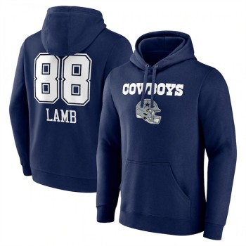 Men's Dallas Cowboys #88 CeeDee Lamb Navy Team Wordmark Player Name & Number Pullover Hoodie Men's Dallas Cowboys #88 CeeDee Lamb Navy Team Wordmark Player Name & Number Pullover Hoodie