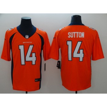 Men's Denver Broncos #14 Courtland Sutton Orange Vapor Untouchable Limited NFL Stitched Jersey