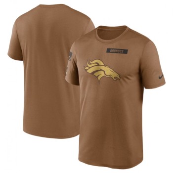 Men's Denver Broncos 2023 Brown Salute To Service Legend Performance T-Shirt Men's Denver Broncos 2023 Brown Salute To Service Legend Performance T-Shirt