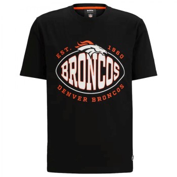 Men's Denver Broncos Black BOSS X Trap T-Shirt Men's Denver Broncos Black BOSS X Trap T-Shirt
