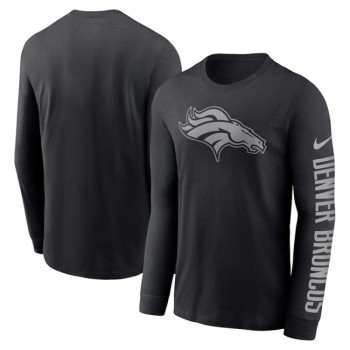 Men's Denver Broncos Black Long Sleeve T-Shirt Men's Denver Broncos Black Long Sleeve T-Shirt