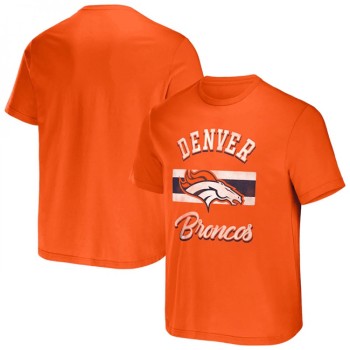 Men's Denver Broncos Orange x Darius Rucker Collection Stripe T-Shirt Men's Denver Broncos Orange x Darius Rucker Collection Stripe T-Shirt