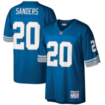 Men's Detroit Lions #20 Barry Sanders Blue Stitched Jersey Men's Detroit Lions #20 Barry Sanders Blue Stitched Jersey