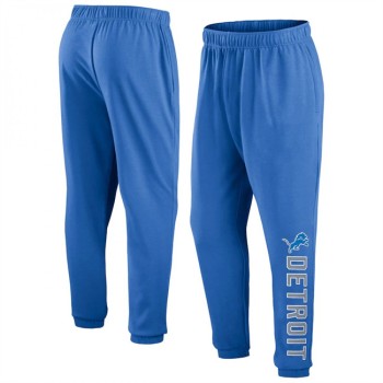 Men's Detroit Lions Blue Chop Block Fleece Sweatpants Men's Detroit Lions Blue Chop Block Fleece Sweatpants