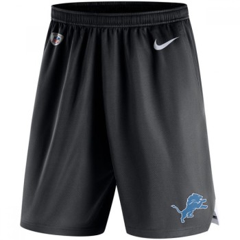 Men's Detroit Lions Black Knit Performance Shorts Men's Detroit Lions Black Knit Performance Shorts