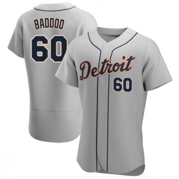 Men's Detroit Tigers #60 Akil Baddoo Gray Flex Base Stitched Jersey Men's Detroit Tigers #60 Akil Baddoo Gray Flex Base Stitched Jersey