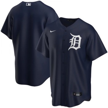 Men's Detroit Tigers Blank Navy Cool Base Stitched Jersey Men's Detroit Tigers Blank Navy Cool Base Stitched Jersey