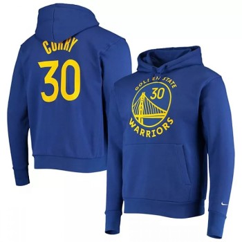 Men's Golden State Warriors #30 Stephen Curry 2021 Blue Pullover Hoodie Men's Golden State Warriors #30 Stephen Curry 2021 Blue Pullover Hoodie