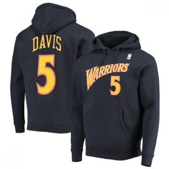 Men's Golden State Warriors #5 Kevon Looney 2021 Black Pullover Hoodie Men's Golden State Warriors #5 Kevon Looney 2021 Black Pullover Hoodie