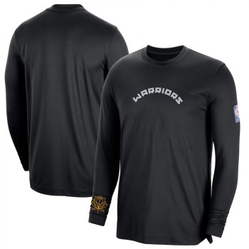 Men's Golden State Warriors Black 2022/23 City Edition Essential Expressive Long Sleeve T-Shirt Men's Golden State Warriors Black 2022/23 City Edition Essential Expressive Long Sleeve T-Shirt