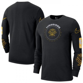 Men's Golden State Warriors Black 2022/23 City Edition Essential Expressive Long Sleeve T-Shirt Men's Golden State Warriors Black 2022/23 City Edition Essential Expressive Long Sleeve T-Shirt