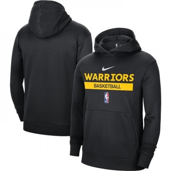 Men's Golden State Warriors Black Spotlight Fleece Overhead Hoodie Men's Golden State Warriors Black Spotlight Fleece Overhead Hoodie