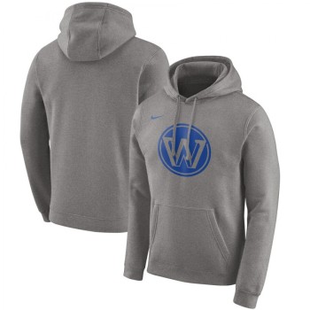 Men's Golden State Warriors Heather Gray City Edition Logo Essential Pullover Hoodie Men's Golden State Warriors Heather Gray City Edition Logo Essential Pullover Hoodie