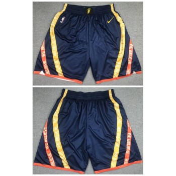 Men's Golden State Warriors Navy Shorts(Run Small) Men's Golden State Warriors Navy Shorts(Run Small)