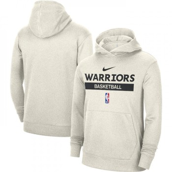 Men's Golden State Warriors White Spotlight Fleece Overhead Hoodie Men's Golden State Warriors White Spotlight Fleece Overhead Hoodie