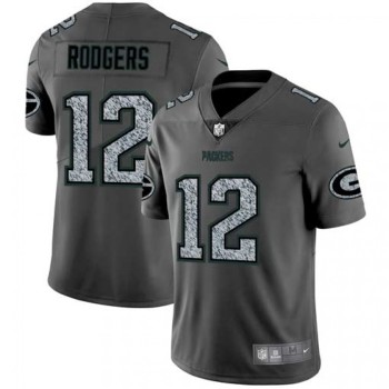 Men's Green Bay Packers #12 Aaron Rodgers 2019 Gray Fashion Static Limited Stitched NFL Jersey Men's Green Bay Packers #12 Aaron Rodgers 2019 Gray Fashion Static Limited Stitched NFL Jersey