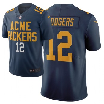 Men's Green Bay Packers #12 Aaron Rodgers Navy 2019 City Edition Limited Stitched NFL Jersey Men's Green Bay Packers #12 Aaron Rodgers Navy 2019 City Edition Limited Stitched NFL Jersey