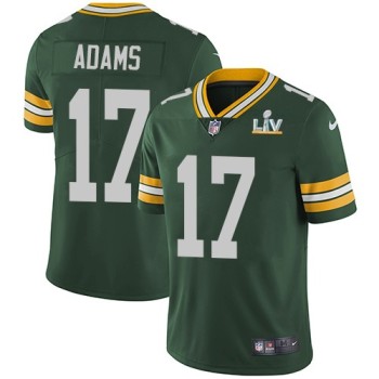 Men's Green Bay Packers #17 Davante Adams Green 2021 Super Bowl LV Stitched NFL Jersey Men's Green Bay Packers #17 Davante Adams Green 2021 Super Bowl LV Stitched NFL Jersey
