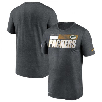 Men's Green Bay Packers 2020 Grey Sideline Impact Legend Performance T-Shirt Men's Green Bay Packers 2020 Grey Sideline Impact Legend Performance T-Shirt