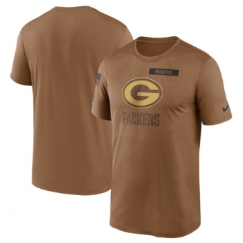 Men's Green Bay Packers 2023 Brown Salute To Service Legend Performance T-Shirt Men's Green Bay Packers 2023 Brown Salute To Service Legend Performance T-Shirt