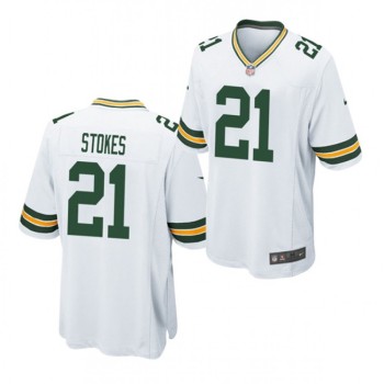 Men's Green Bay Packers #21 Eric Stokes White 2021 Draft Stitched Jersey Men's Green Bay Packers #21 Eric Stokes White 2021 Draft Stitched Jersey