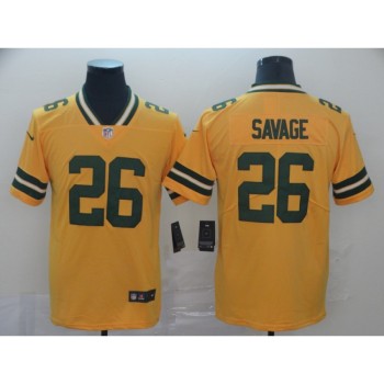 Men's Green Bay Packers #26 Darnell Savage Gold Inverted Legend Stitched NFL Jersey Men's Green Bay Packers #26 Darnell Savage Gold Inverted Legend Stitched NFL Jersey