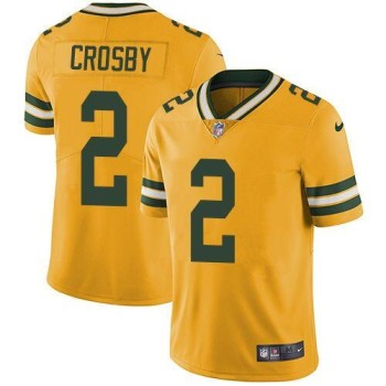 Men's Green Bay Packers #2 Mason Crosby Gold Inverted Legend Stitched NFL Limited Jersey Men's Green Bay Packers #2 Mason Crosby Gold Inverted Legend Stitched NFL Limited Jersey