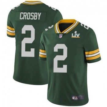 Men's Green Bay Packers #2 Mason Crosby Green 2021 Super Bowl LV Stitched NFL Jersey Men's Green Bay Packers #2 Mason Crosby Green 2021 Super Bowl LV Stitched NFL Jersey