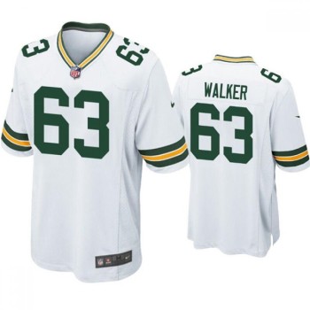 Men's Green Bay Packers #63 Rasheed Walker White Stitched Football Jersey Men's Green Bay Packers #63 Rasheed Walker White Stitched Football Jersey