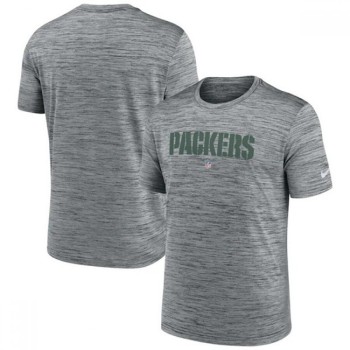 Men's Green Bay Packers Grey Velocity Performance T-Shirt Men's Green Bay Packers Grey Velocity Performance T-Shirt