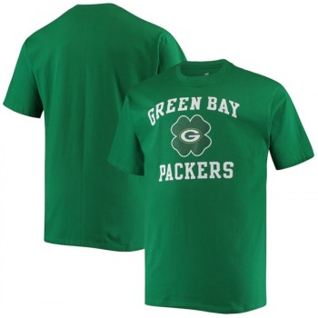 Men's Green Bay Packers Kelly Green Big & Tall St. Patrick's Day Celtic T-Shirt Men's Green Bay Packers Kelly Green Big & Tall St. Patrick's Day Celtic T-Shirt